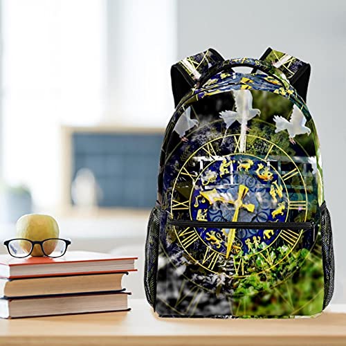 Sac à dos de voyage femme grand compartiment multicolore - 6