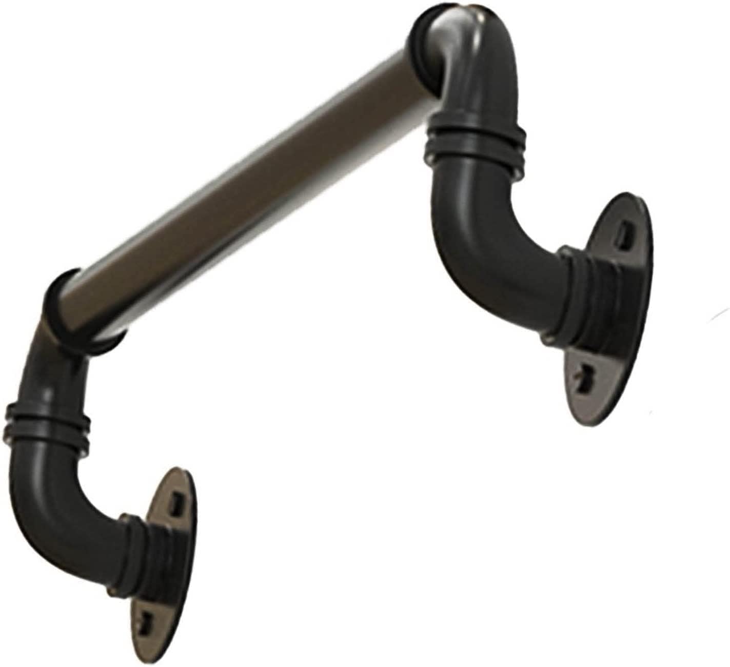 yeSQMI Black Stairs Handrail Complete Kit, Staircase Handrails Indoors Outdoors