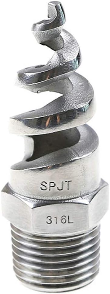 Beduan 3/4" Male Spiral Cone Atomization Nozzle Stainless Steel(316) Dust Remove Atomized Sprayer for Gas Cooling, Washing, Fire Proof (Pack of 80)