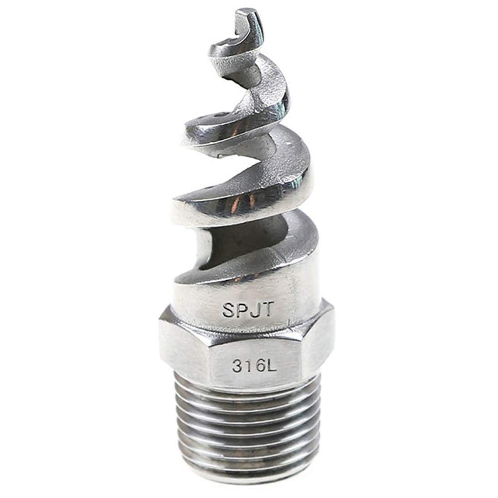Beduan 3/4" Male Spiral Cone Atomization Nozzle Stainless Steel(316) Dust Remove Atomized Sprayer for Gas Cooling, Washing, Fire Proof (Pack of 80)