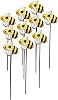 10Pcs Bee Garden Stakes Decor, Bumble Bees Garden Patio Plant Pot, Bee Stakes Outdoor Courtyard Planter Flower Pot Bed Garden Decor FJIUMOZEN