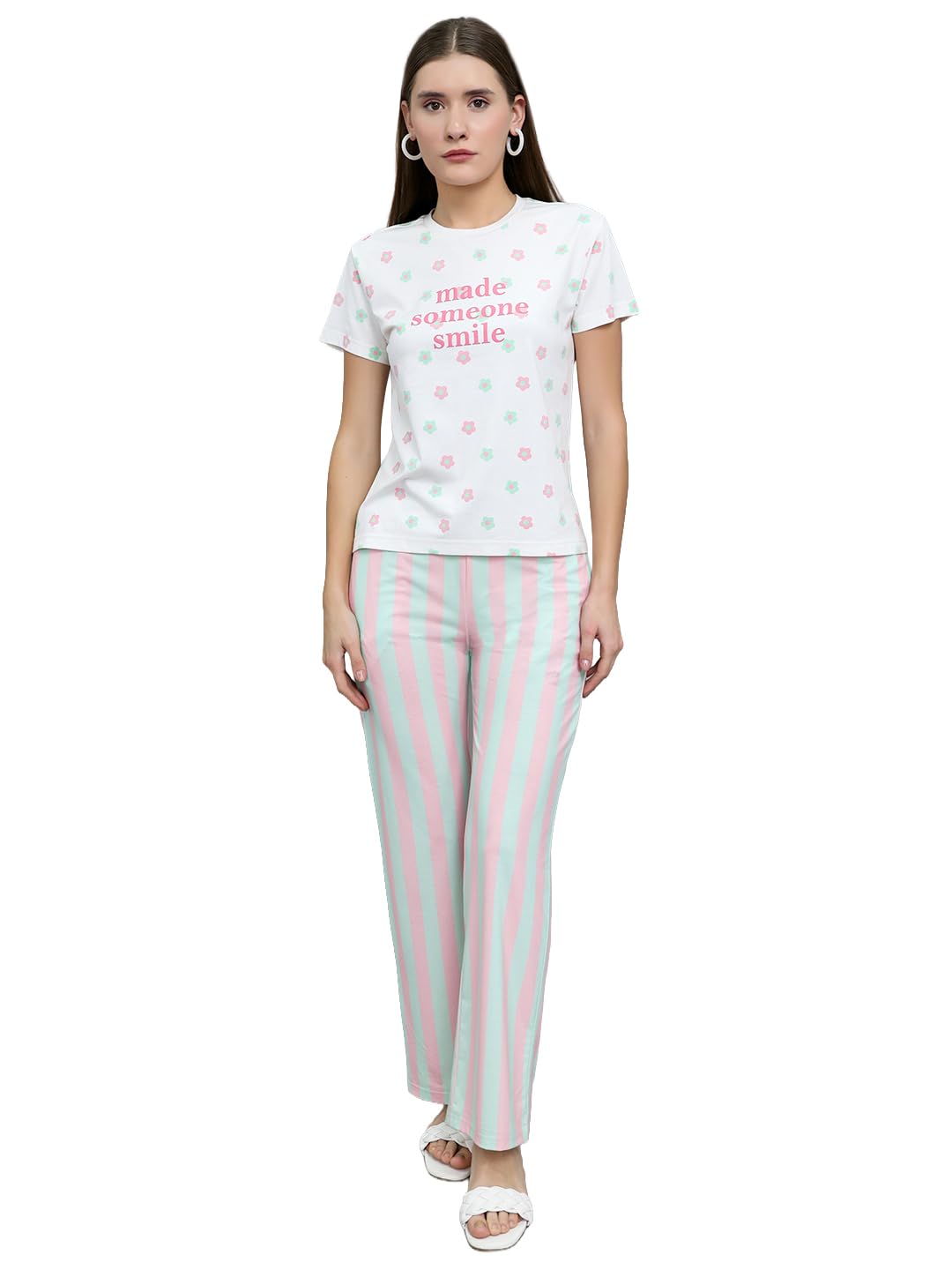monte carlo Women Regular Fit Printed Lower Set|Top & Bottam | Stylish Fashion Outfit | Pajama Set for Women (Pack of 1)-picture-27