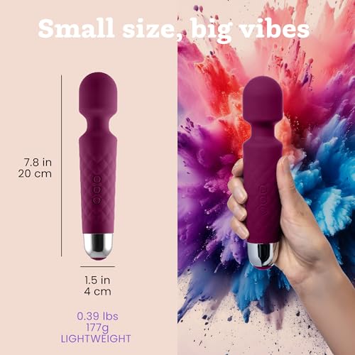 Image of Oliver James Wand Vibrator Sex Toy - 20 Patterns 8 Speeds Long Battery Life