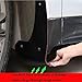 4 pcs Soft Material Automotive Car Mud Flaps Universal Fit Black Splash Guards Rubber mud Guard No Collision Universal 43.5cm23cm0.5cm (LM)