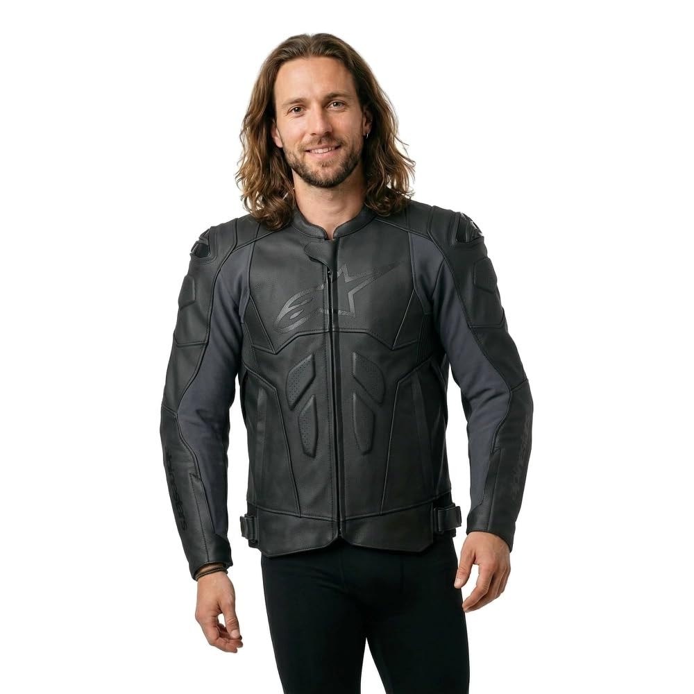 Alpinestars Dusk Motorrad Lederjacke