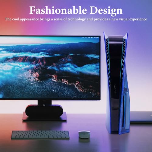 Geekria Placas de cubierta transparentes compatibles con PS5, PlayStation 5 Console Disc Edition, accesorios de repuesto para juegos con rejillas de ventilación (azul) - imagen 5