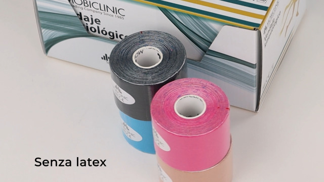 Kinesiotape Mobiclinic - Benda Elastica 5mx5cm Per Dolori Muscolari E Supporto Articolare
