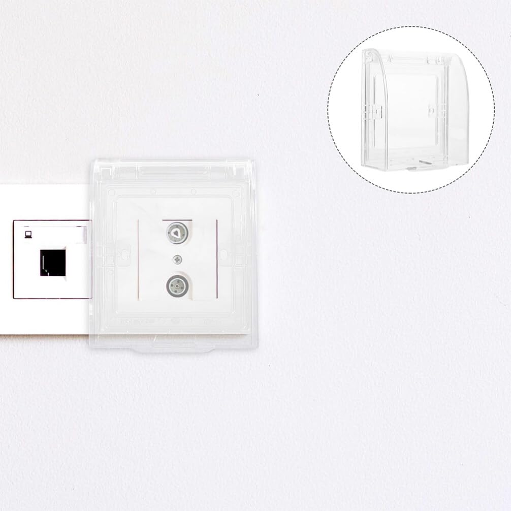 OSALADI 4pcs Outlet Covers Babyproof Socket Protectors for Electrical Safety Weatherproof Design for Home Use Material Easy Installation