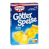 INHALT: 2 x 12,6 g (25,2 g ) Dr. Oetker Götterspeise zum Kochen Zitronen-Geschmack (2 x 4 Portionen)