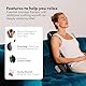 Zen Etna Shiatsu Massage Chair with 4 Deep-Kneading Nodes, Adjustable Full-Back Massage Modes, Soothing Heat, Aromatherapy, Auto Shutoff & Easy Storage for Home & Office Use