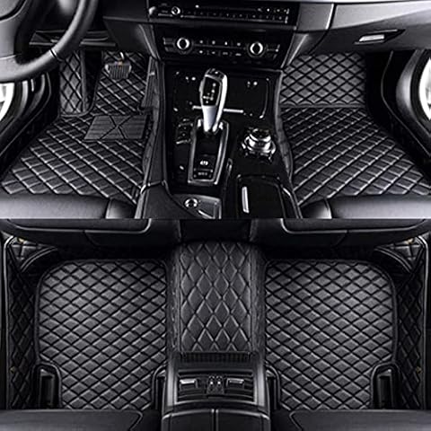 Nimeny Custom Leather Car Floor Mats, All Weather Cover Waterproof Non-Slip Floor Mats Carpet Auto Liner Full Set Car Interior Protection Accessories for BMW 6 Series G32 GT 2018-2019 Cover