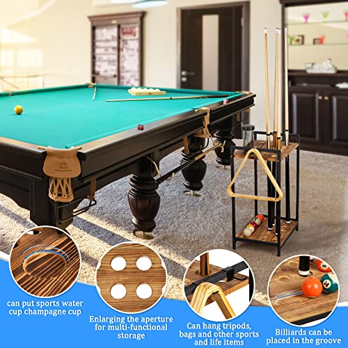 Jolensoy Pool Stick Holder Pool Cue Holder Rack Cue Stick Holder 10 Cues Billiard Cue Racks For Billiard Room Club Pool Table Accessaries #TOP3