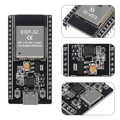 Image of ESP32 Development Board Type C 38Pin Narrow Version WiFi + Bluetooth Microcontroller ESP-32 ESP-32S Board ESP-WROOM-32 with ESP32 Breakout Board GPIO 1 into 2 Terminal Screw Board