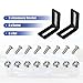 X AUTOHAUX Universal Oil Cooler Mounting Bracket Kit 330mm Aluminum Alloy Engine Oil Cooler Radiator Adapter Kit Oil Cooler Bracket Kit Black Transmission Oil Cooler Mounting Kit