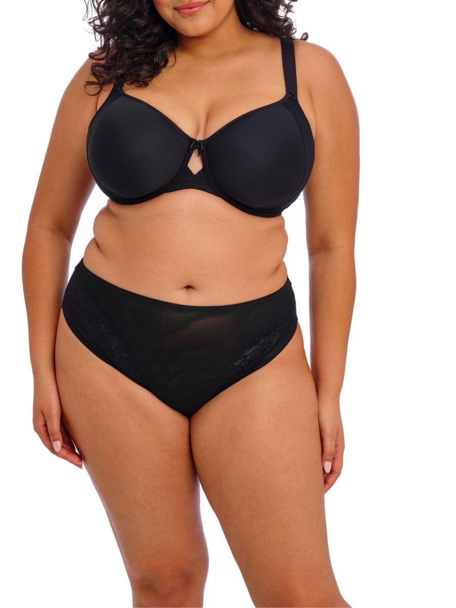 Elomi Damski biustonosz Nerina Underwire Molded Spacer Bra, czarny, 38FF