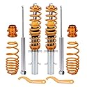 maXpeedingrods Gewindefahrwerk für Golf 4/ für Seat Leon 1M1/ für VW New Beetle 9C1, 1C1-Golden