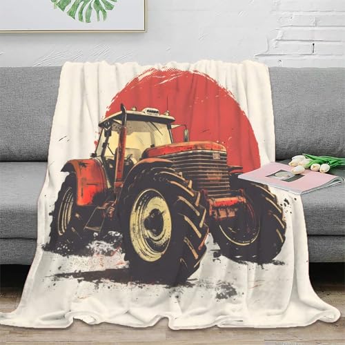 Jeté de canapé microfibre tracteur lit rustique et couverture ado - 2