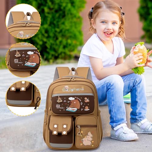 Mochila escolar de ardilla con estuche incluido para niñas 2