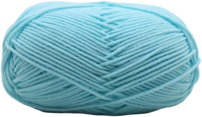 5 Rolls 50g 4-Ply Milk Cotton Yarn for Crocheting Hand Knitting Blend(30)