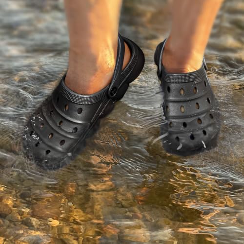 Image of KEMISANT Cushioned Clogs Mules for Men Garden Beach Water Fun-Lightweight