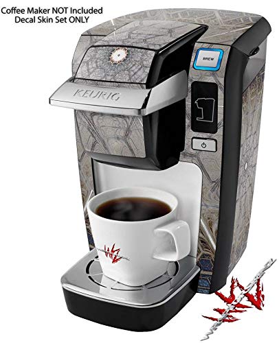 WraptorSkinz Decal Style Vinyl Skin compatible for Keurig K10 / K15 Mini Plus Coffee Makers Hexatrix (COFFEE MAKER NOT INCLUDED) - Thumbnail 2
