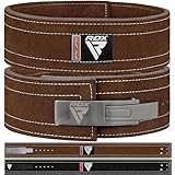 RDX パワーベルト 【IPL USPA認定】 リフティング ベルト レザー ジム ウエイトリフティング 筋トレ スクワット フィットネス バックサポート デッドリフト トレーニング 運動 パワーリフティング ボディービル 日本正規品 （ブラウン,S）