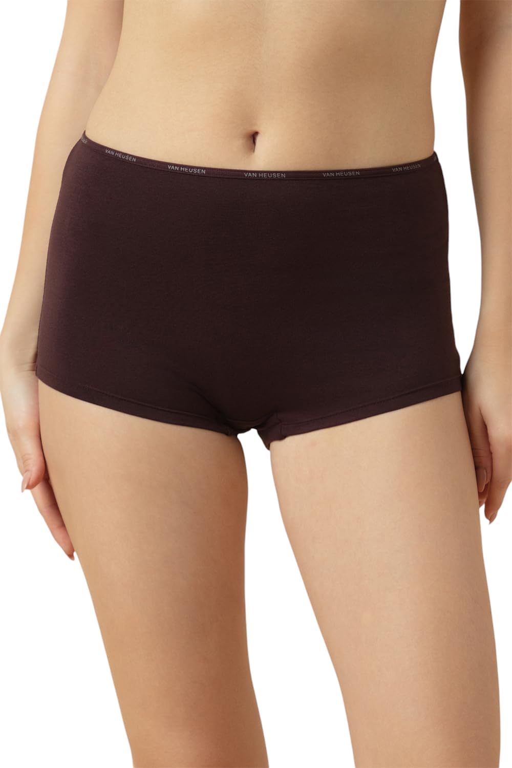 Women's Cotton Blend Modern Solid Boy Short Panties