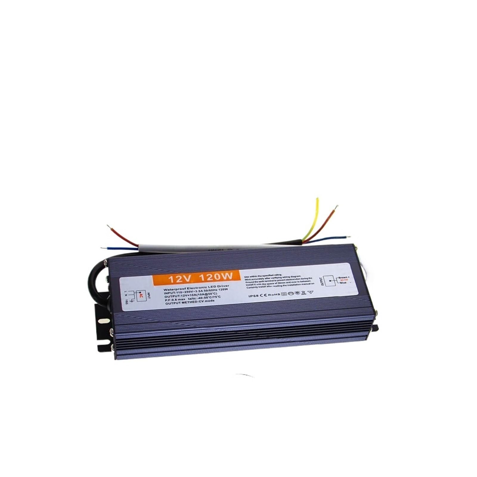 Alimentatore DC 12V 24V 50W AC 220V IP67 Driver LED impermeabile 1A 3A 5A 10A 25A(24V 4.2A 100W)