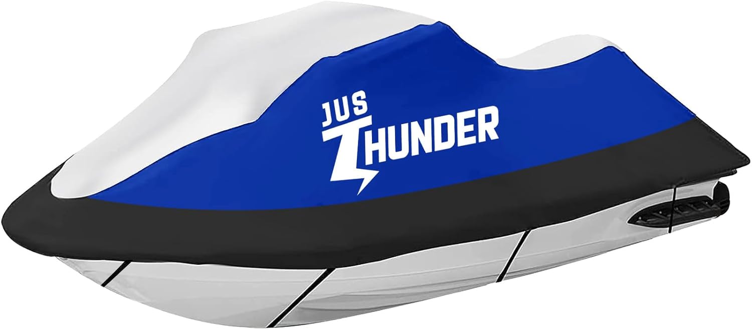 Jet Ski Cover, Heavy Duty Waterproof 210D Jetski Covers, Marine Grade Oxford Cloth UV Protection PWC Cover Compatible with Yamaha Waverunner Seadoo Spark Kawasaki,Fit Lengths 120” to 135″ Jet Ski Cover, Heavy Duty Waterproof 210D Jetski Covers, Marine Grade Oxford Cloth UV Protection PWC Cover Compatible with Yamaha Waverunner Seadoo Spark Kawasaki,Fit Lengths 120” to 135″