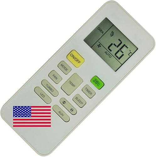 CHOUBENBEN Mando a Distancia de Repuesto para Controlador de Calor Comfort-aire B-VMH30SC-1 B-VMH36SC-1 B-VMH09FC-1 B-VMH12FC-1 AC Air Conditioner