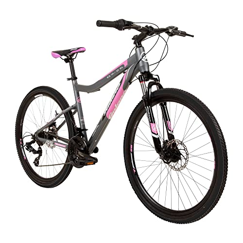 Galano GX-26 26 Zoll Damen/Jungen Mountainbike Hardtail MTB (grau/pink,...
