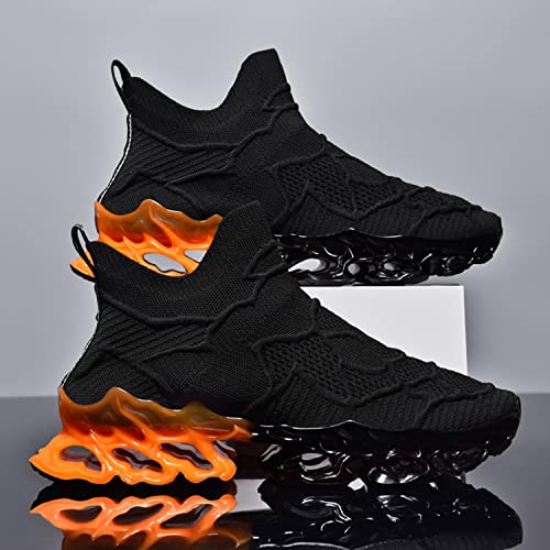 Image of Poramea Mens Slip on Loafers Walking Tennis Shoes Laceless Running Blade Sneakers Mesh Trail Jogging Casual Athletic