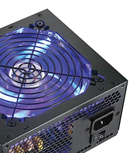 SHARK TECHNOLOGY 1000W 82+ Efficient Quiet Blue LED 120mm Fan 4-PCIe 8-SATA Gaming