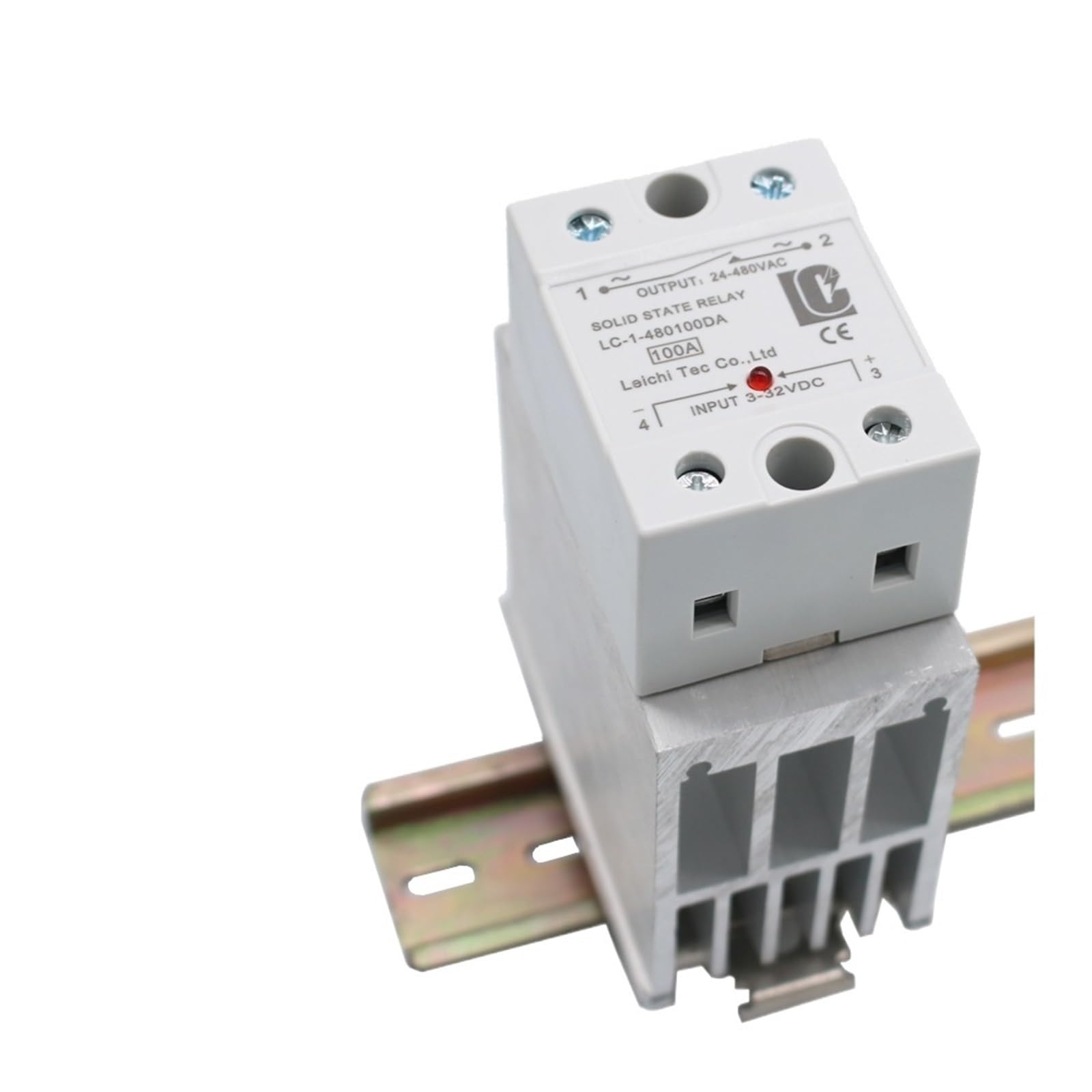 ZHWTISNPE Type 10DA 100DA 120DA Heat Sink SSR DC to AC Single Phase Solid State Relay(120DA)