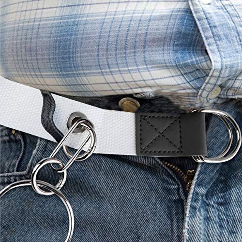 KESYOO Cinto de golfe de camelo casual de lona para uso ao ar livre anel fivela de lona tira jeans,