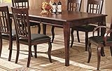 Coaster Contemporary Dining Table With A Rich Cherry Finish