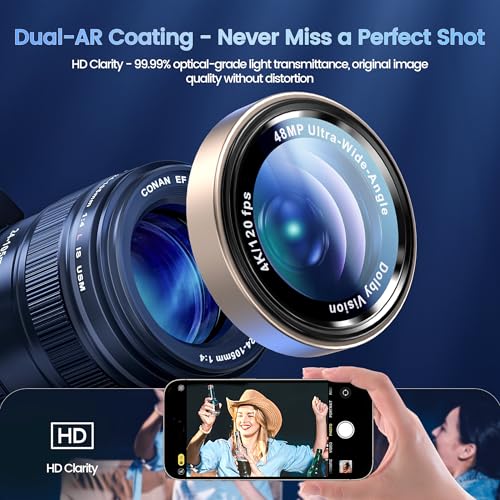Image of CACOE Camera Lens Protector for iPhone 14 /15 /16 /17 Pro /Pro Max Cover