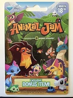 National Geographic Animal Jam Online Game Card - 10 Diamonds - 3 Month Membership - With Exclusive Bonus Item - coolthings.us