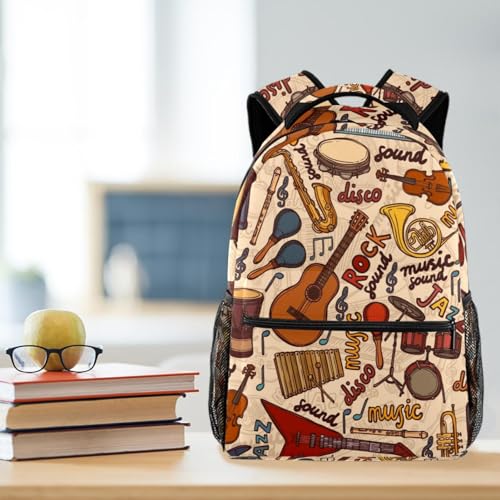 Sac à dos rock multicolore pour adolescents évitant le mal de dos
