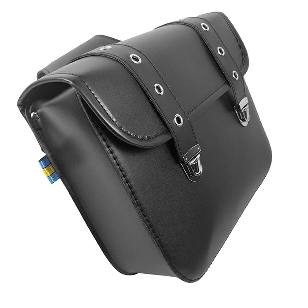 Sacoche de Selle de Moto Grand Volume en Cuir Noir imperméable et crème Solaire, Sac de Cavalier de croiseur modifié, Sac Universel