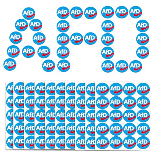 ARHZ 200 piezas AFD logotipo pegatina, nuevas elecciones AFD pegatina, redondo AFD logotipo pegatina 4,5 cm, la política de pegatina del coche, AFD pegatina para el coche, ventana, coche, moto