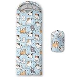 QOOMO Wasserdichter Regenbogen, Schlafsäcke für Erwachsene und Kinder, bedruckte...