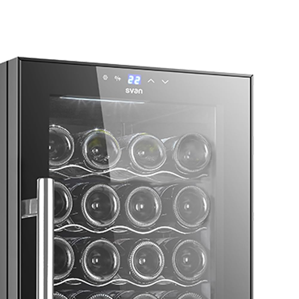 SVAN Vinoteca 32 Botellas Negro SVN3200S. 65W, Display LED táctil, Pantalla Digital Exterior, 8 Rejillas Metálicas, Clase de Eficiencia Enérgetica G — view 2