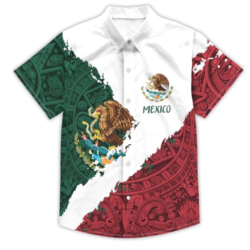 Hawaiian Shirts for Boys Funny Button Down Short Sleeve Shirt Kids Summer Beachwear Tops Aloha Shirt2