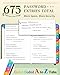 hi!SCI Password Keeper Book with Colorful Alphabetical Tabs, Small Pocket Password Logbook for Seniors, 4.7 x 6.2