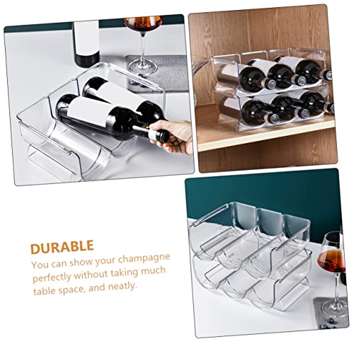 Soporte para botellas de vino x2 plástico miniatura 5