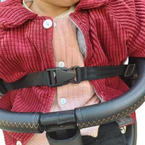 Image of High Chair Safety Belt,Child Infant Safe Strap Baby 2 Point Safety Belt，for Pushchair,HighChair,Child Chair etc.(Brown)