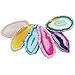 rockcloud 10 Pcs Agate Light Table Slices, Healing Crystals Geode Stones,Irregular Home Decoration Jewelry Making,Multi Color