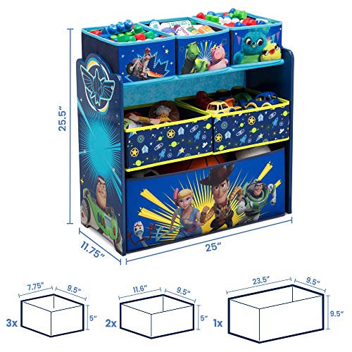 Disney/Pixar Toy Story 4 6 Bin Design And Store Toy Organizer By Delta Children #TOP2