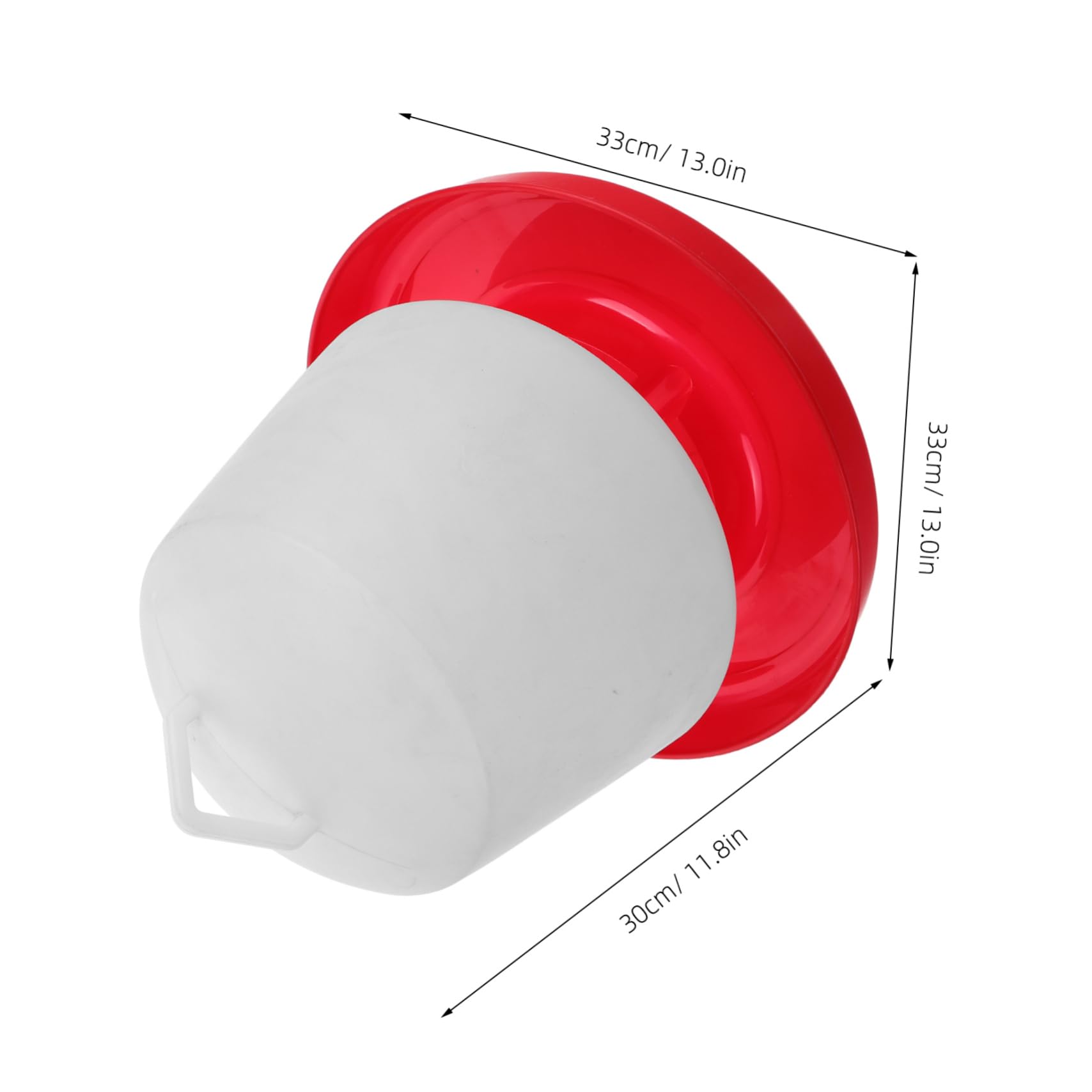 VICASKY Poultry Feeding Container Durable Chicken Water Feeding Trough for Goose and Poultry Convenient and Stable Design for Home Farm Use Capacity for Multiple Birds